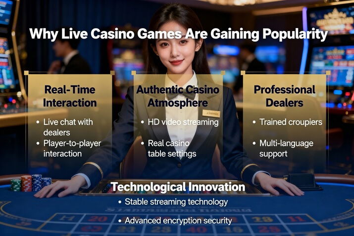 Why live casino games are gaining popularity