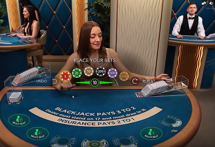 Live blackjack table Live blackjack table