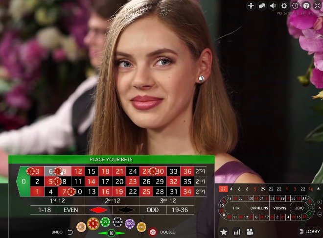 Live roulette