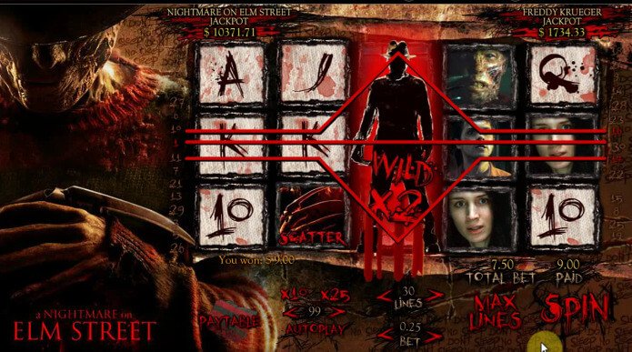 Nightmare on Elm Street online slot