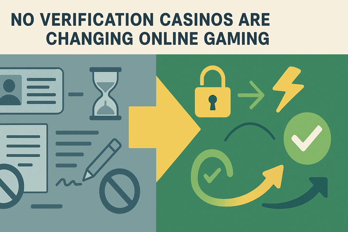 No verification casinos are changing online gaming