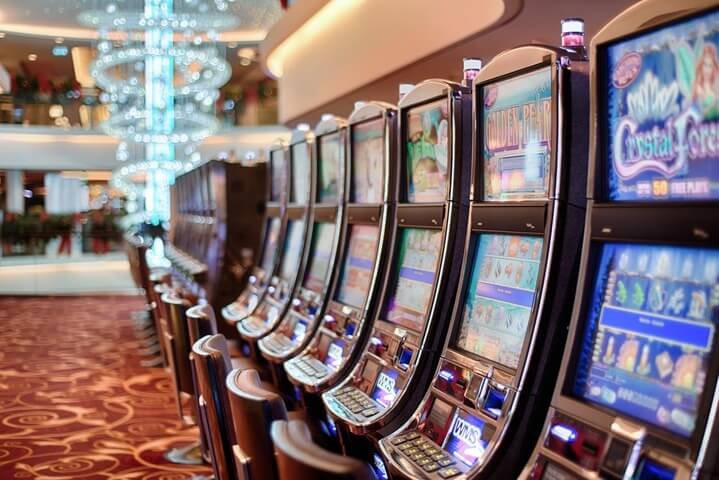 Typical casino slot machines