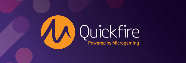 Quickfire software logo (powered by Microgaming)