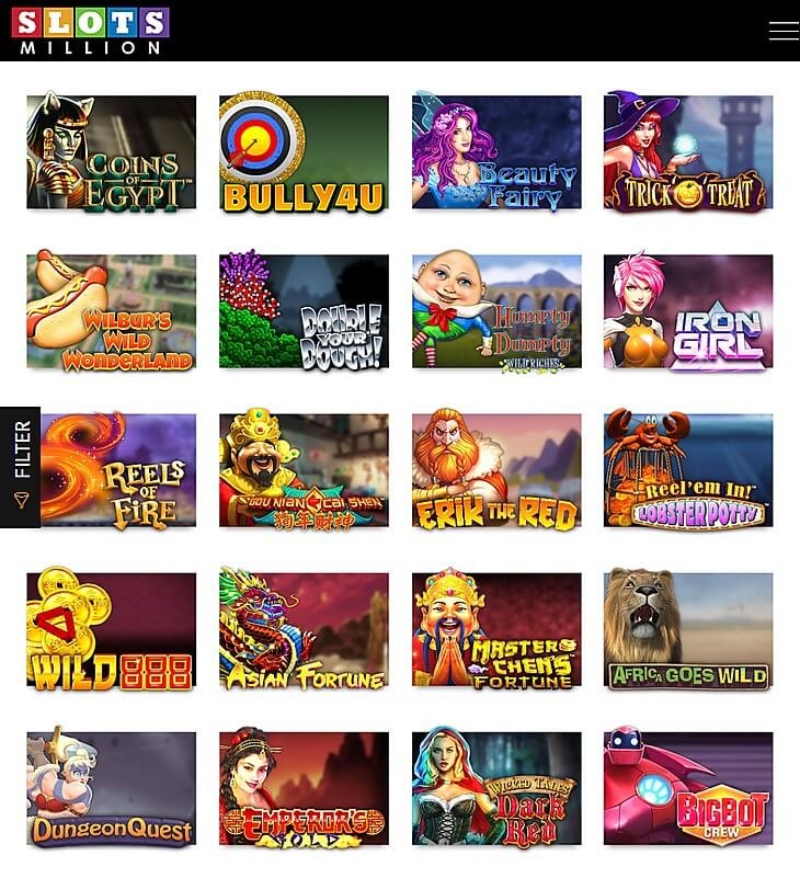 Slotsmillion slot games