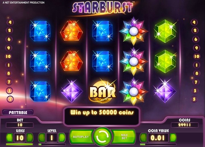 Preview of Starburst online slot