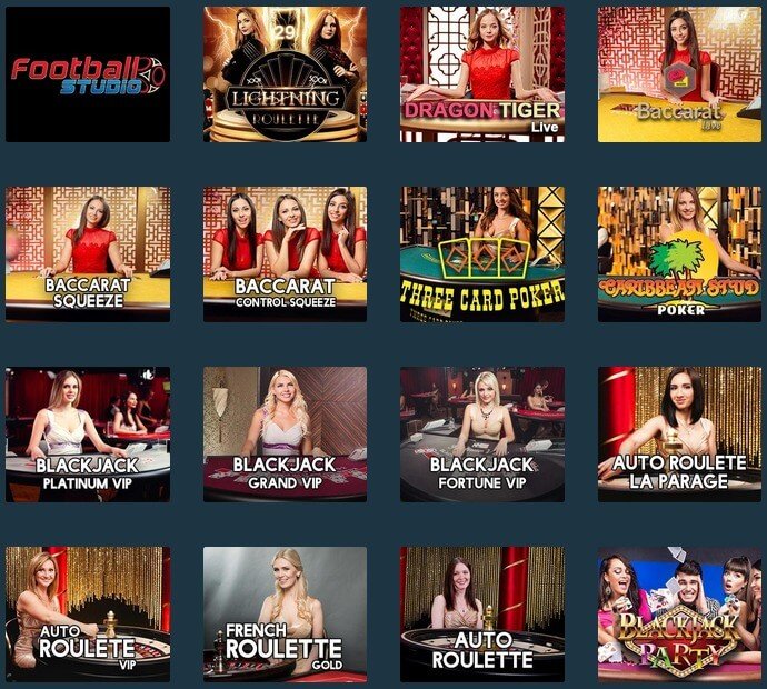Live casino games (TheOnlineCasino UK)